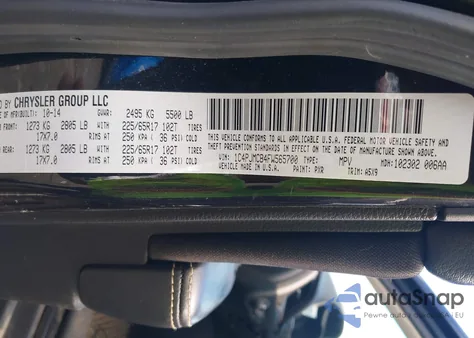 2015 Jeep Cherokee Latitude from USA, damaged, VIN 1C4PJMCB4FW565700